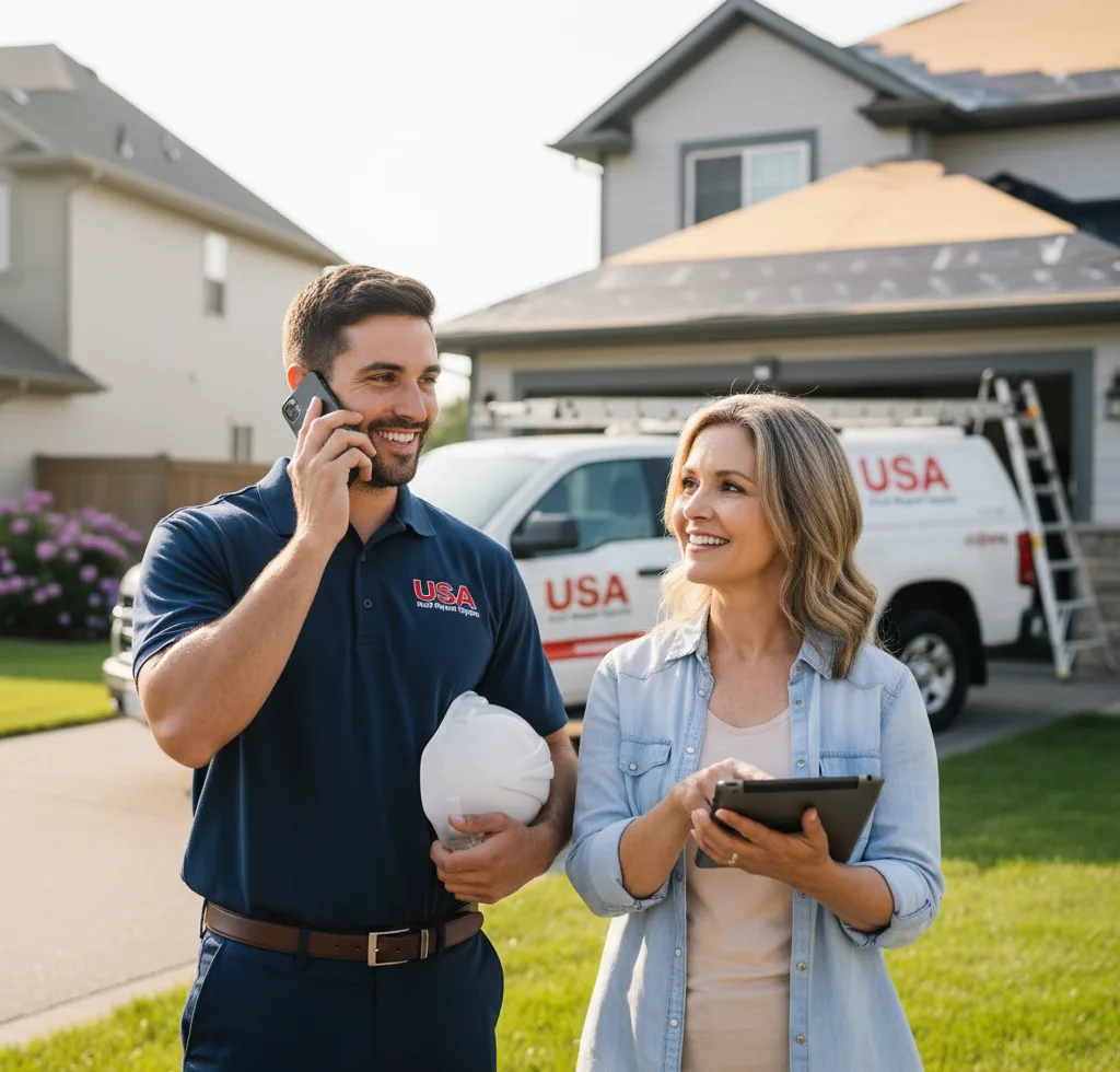USA Roof Repair Experts customer support in Cressona